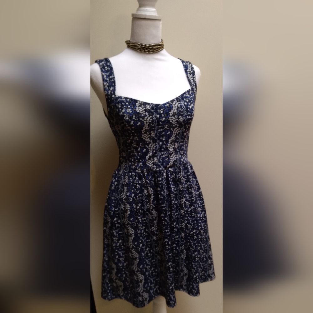 BeBop Super Cute Blue Floral Dress Women's Size Medium